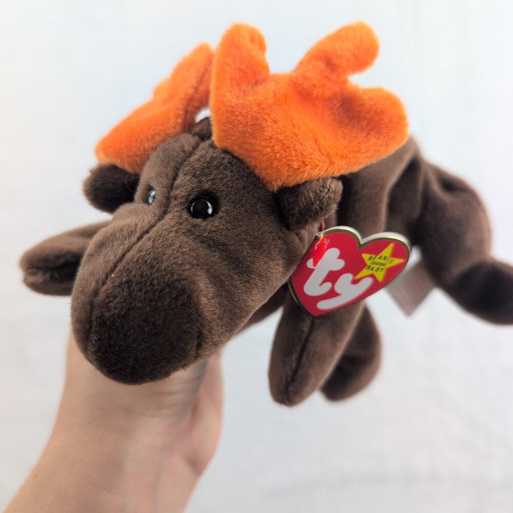 1993 Ty Beanie Babies "Chocolate" The Moose With Tag
